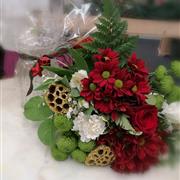 Traditional Christmas Vase Arrangement 