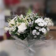 White Silvery Vase Arrangement 
